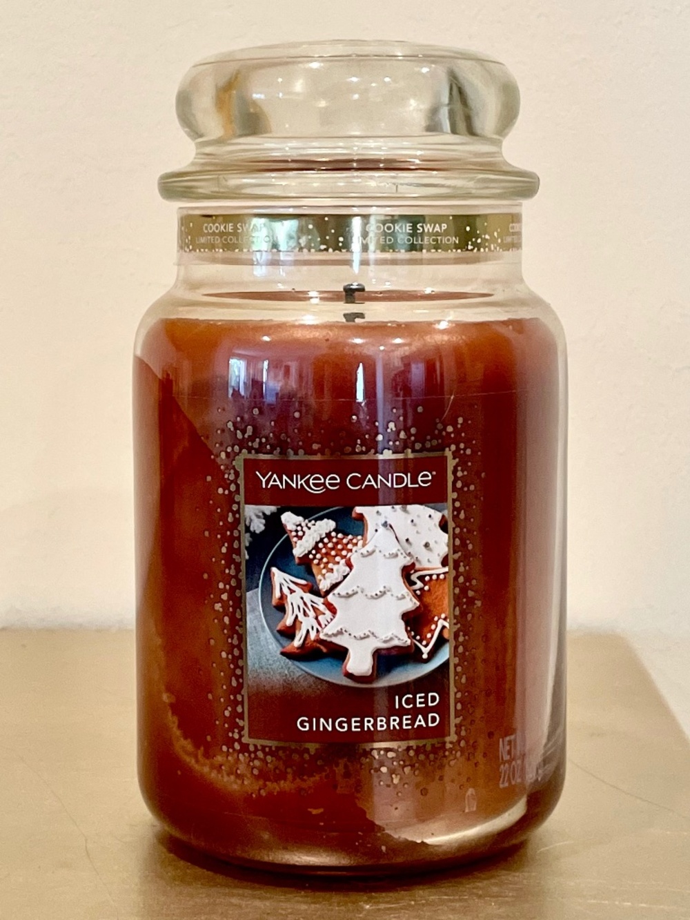 Yankee Candle Iced Gingerbread Candle BRAND NEW Christmas Holiday Home Decor